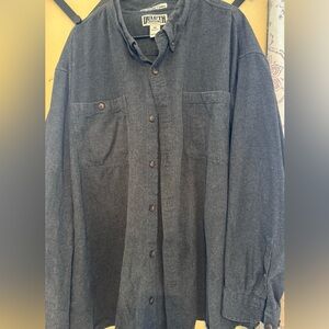Duluth Trading Co Charcoal Flannel Shirt